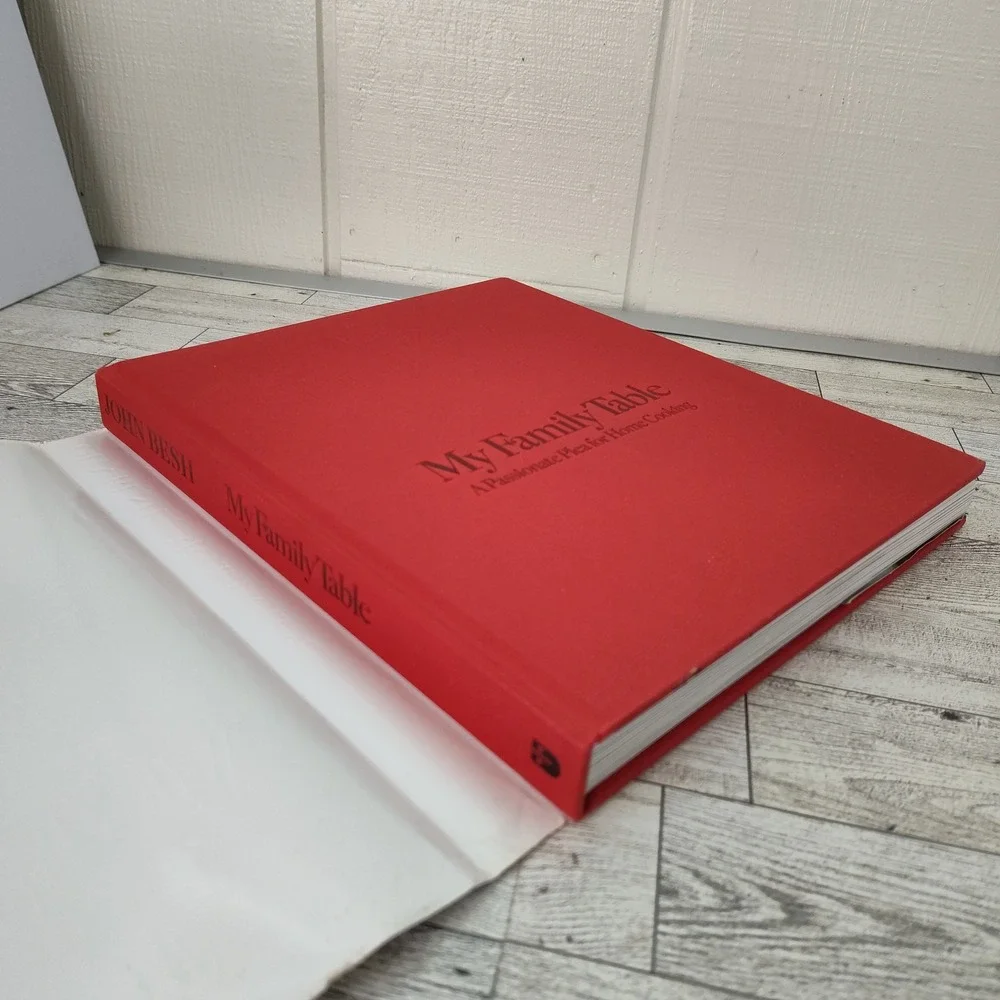MY FAMILY TABLE by John Besh HCDJ‎ Cookbook Passionate Plea for Home Cooking
